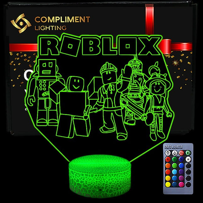 Lampka nocna LED 3D Roblox – postacie – pilot – zdjęcie produktu