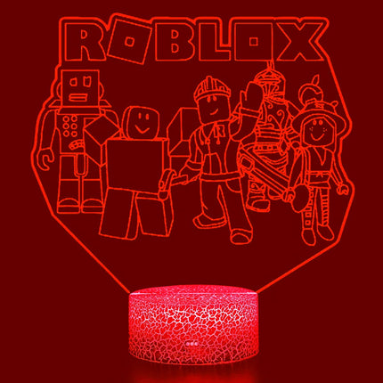 Lampka nocna LED 3D Roblox – postacie – pilot – zdjęcie produktu