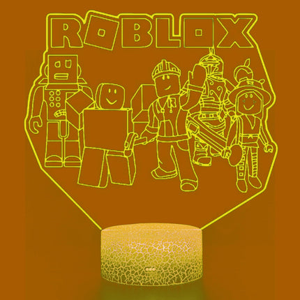 Lampka nocna LED 3D Roblox – postacie – pilot – zdjęcie produktu
