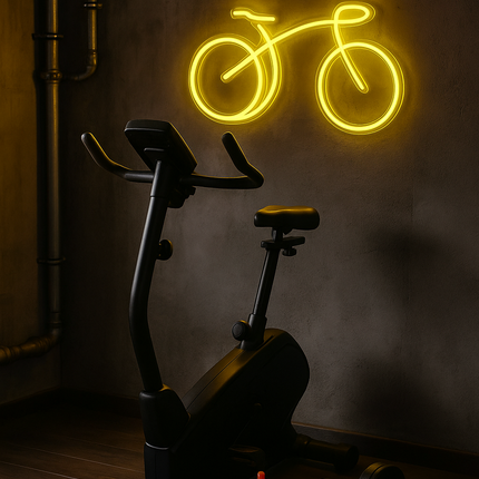 Neon LED Rower – 60 cm na ścianę – ok. 60 cm (wymiar podany w nazwie), USB – zdjęcie produktu