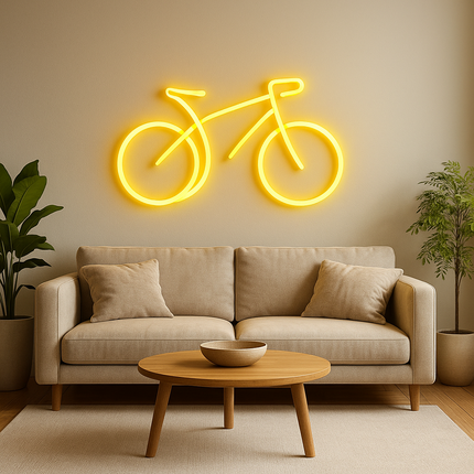 Neon LED Rower – 60 cm na ścianę – ok. 60 cm (wymiar podany w nazwie), USB – zdjęcie produktu