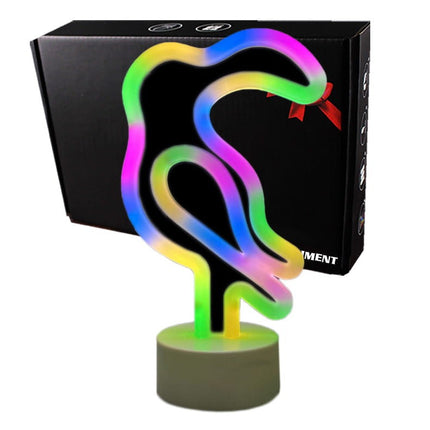 Neon LED Papuga na biurko – zdjęcie produktu