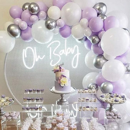 Neon LED Oh Baby na ścianę – 32 × 16 cm, USB/baterie – zdjęcie produktu