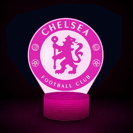 Lampka nocna LED 3D Chelsea FC – pilot, 16 kolorów, USB – zdjęcie produktu