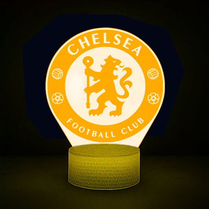 Lampka nocna LED 3D Chelsea FC – pilot, 16 kolorów, USB – zdjęcie produktu
