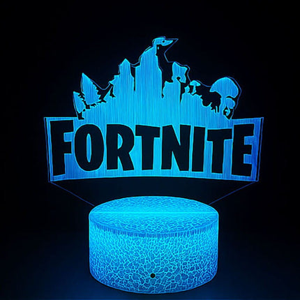 Lampka nocna LED 3D Fortnite – pilot, 16 kolorów, USB – zdjęcie produktu