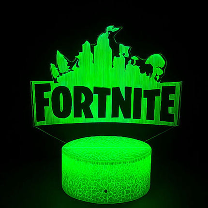 Lampka nocna LED 3D Fortnite – pilot, 16 kolorów, USB – zdjęcie produktu