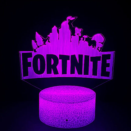 Lampka nocna LED 3D Fortnite – pilot, 16 kolorów, USB – zdjęcie produktu