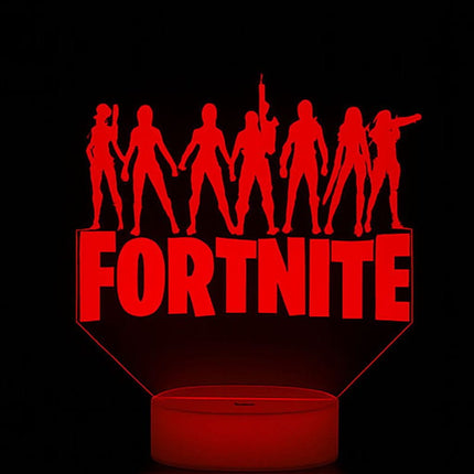 Lampka nocna LED 3D Fortnite – pilot, 16 kolorów, USB – zdjęcie produktu