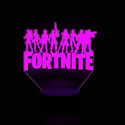 Lampka nocna LED 3D Fortnite – pilot, 16 kolorów, USB – zdjęcie produktu