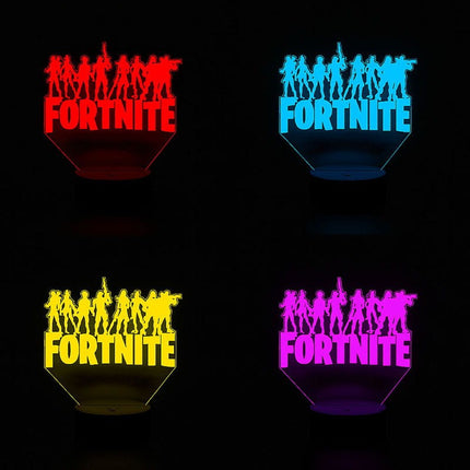 Lampka nocna LED 3D Fortnite – pilot, 16 kolorów, USB – zdjęcie produktu