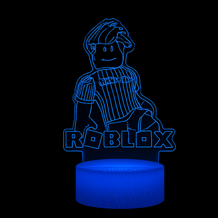 Lampka nocna LED 3D Roblox – pilot, 16 kolorów, USB – zdjęcie produktu