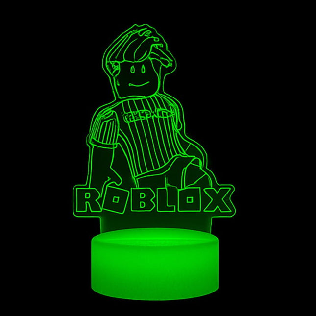 Lampka nocna LED 3D Roblox – pilot, 16 kolorów, USB – zdjęcie produktu