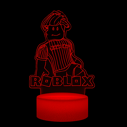 Lampka nocna LED 3D Roblox – pilot, 16 kolorów, USB – zdjęcie produktu