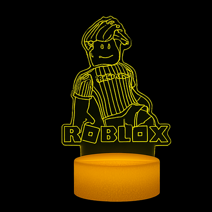 Lampka nocna LED 3D Roblox – pilot, 16 kolorów, USB – zdjęcie produktu