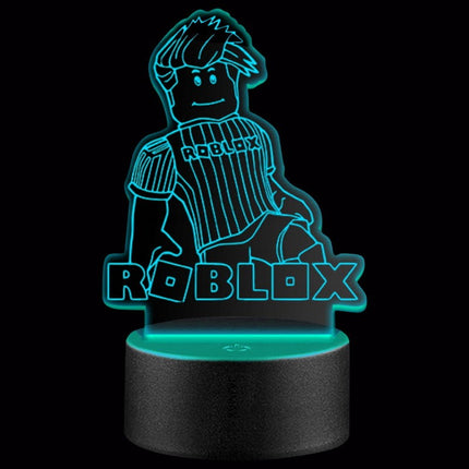 Lampka nocna LED 3D Roblox – pilot, 16 kolorów, USB – zdjęcie produktu