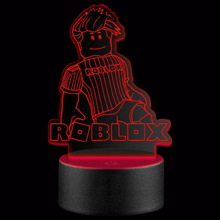 Lampka nocna LED 3D Roblox – pilot, 16 kolorów, USB – zdjęcie produktu