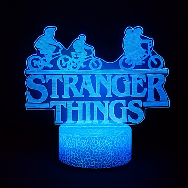 Lampka nocna LED 3D Stranger Things – pilot, 16 kolorów, USB – zdjęcie produktu