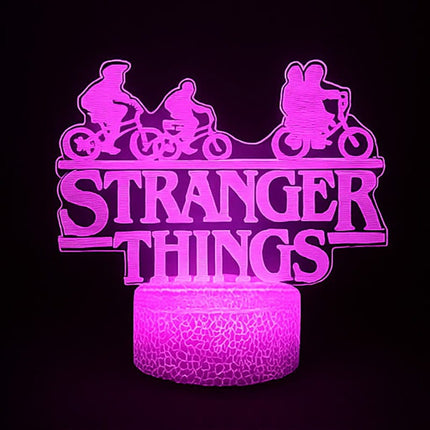 Lampka nocna LED 3D Stranger Things – pilot, 16 kolorów, USB – zdjęcie produktu