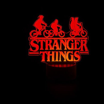 Lampka nocna LED 3D Stranger Things – pilot, 16 kolorów, USB – zdjęcie produktu
