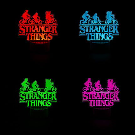Lampka nocna LED 3D Stranger Things – pilot, 16 kolorów, USB – zdjęcie produktu