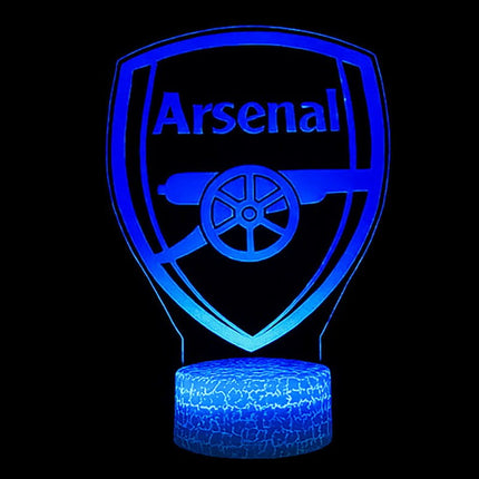 Lampka nocna LED 3D Arsenal FC – piłka nożna – pilot, 16 kolorów, USB – zdjęcie produktu