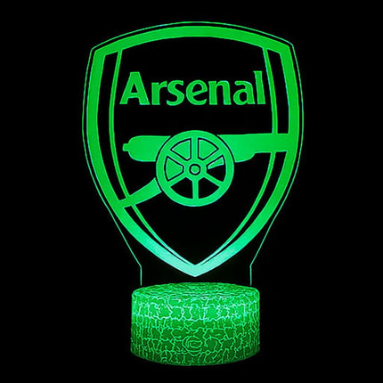 Lampka nocna LED 3D Arsenal FC – piłka nożna – pilot, 16 kolorów, USB – zdjęcie produktu