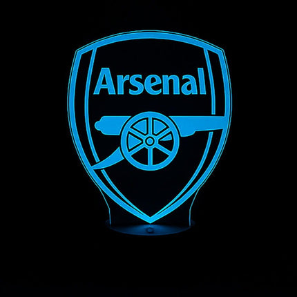 Lampka nocna LED 3D Arsenal FC – pilot, 16 kolorów, USB – zdjęcie produktu