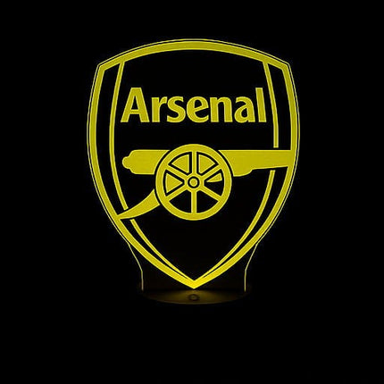 Lampka nocna LED 3D Arsenal FC – pilot, 16 kolorów, USB – zdjęcie produktu