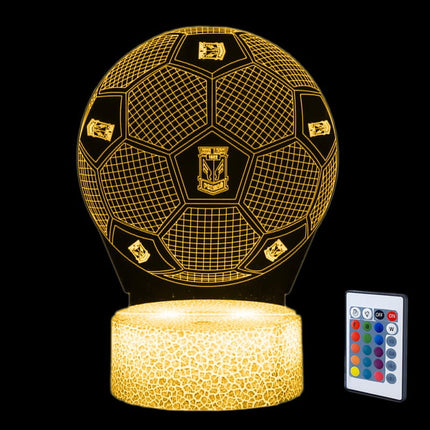 Lampka nocna LED 3D Lech Poznań – piłka – pilot, 16 kolorów, USB – zdjęcie produktu
