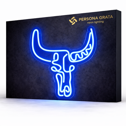 Neon LED Byk na ścianę – USB – zdjęcie produktu