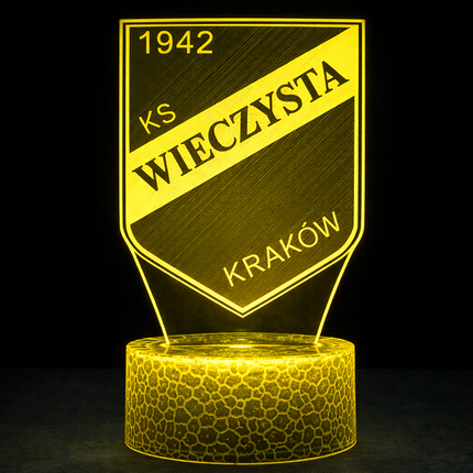 Lampka nocna LED 3D Wieczysta Kraków – USB – zdjęcie produktu
