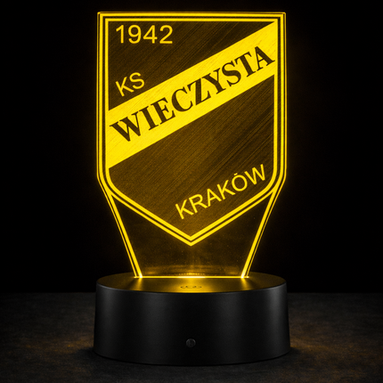 Lampka nocna LED 3D Wieczysta Kraków – USB – zdjęcie produktu