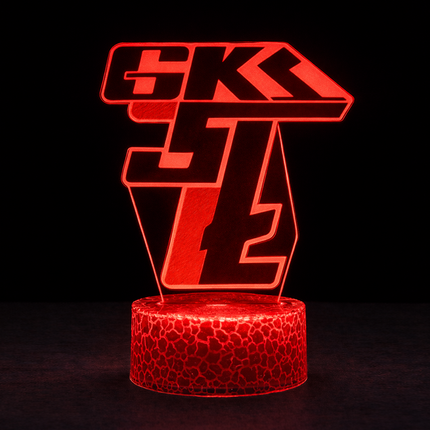 Lampka nocna LED 3D Górnik Łęczna – USB – zdjęcie produktu