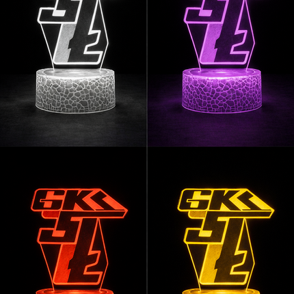 Lampka nocna LED 3D Górnik Łęczna – USB – zdjęcie produktu