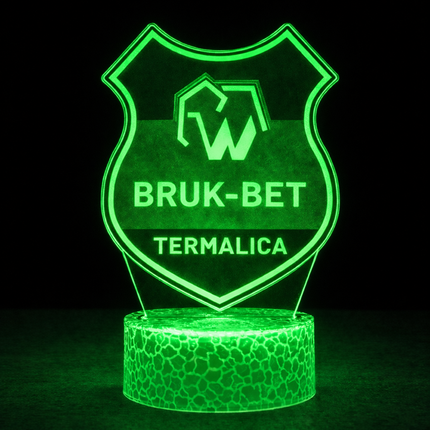 Lampka nocna LED 3D Bruk-Bet Termalica – pilot, 16 kolorów, USB – zdjęcie produktu