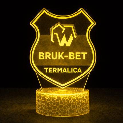 Lampka nocna LED 3D Bruk-Bet Termalica – pilot, 16 kolorów, USB – zdjęcie produktu
