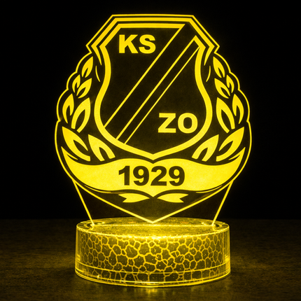 Lampka nocna LED 3D KSZO Ostrowiec Świętokrzyski – USB – zdjęcie produktu