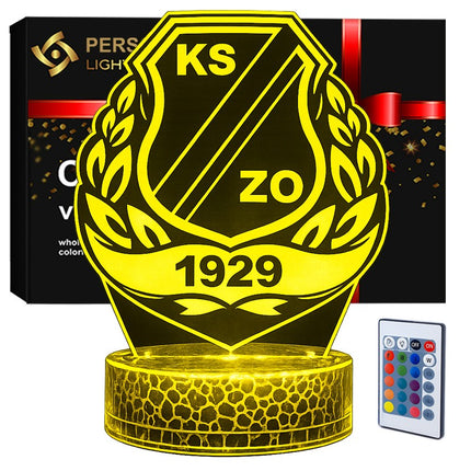 Lampka nocna LED 3D KSZO Ostrowiec Świętokrzyski – USB – zdjęcie produktu