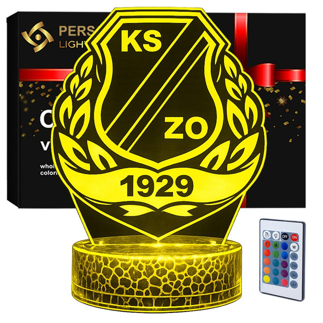 Lampka nocna LED 3D KSZO Ostrowiec Świętokrzyski – USB – zdjęcie produktu