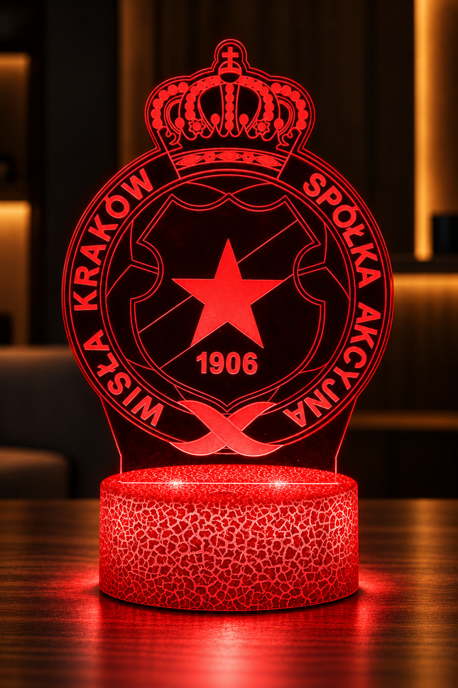 Lampka nocna LED 3D Wisła Kraków